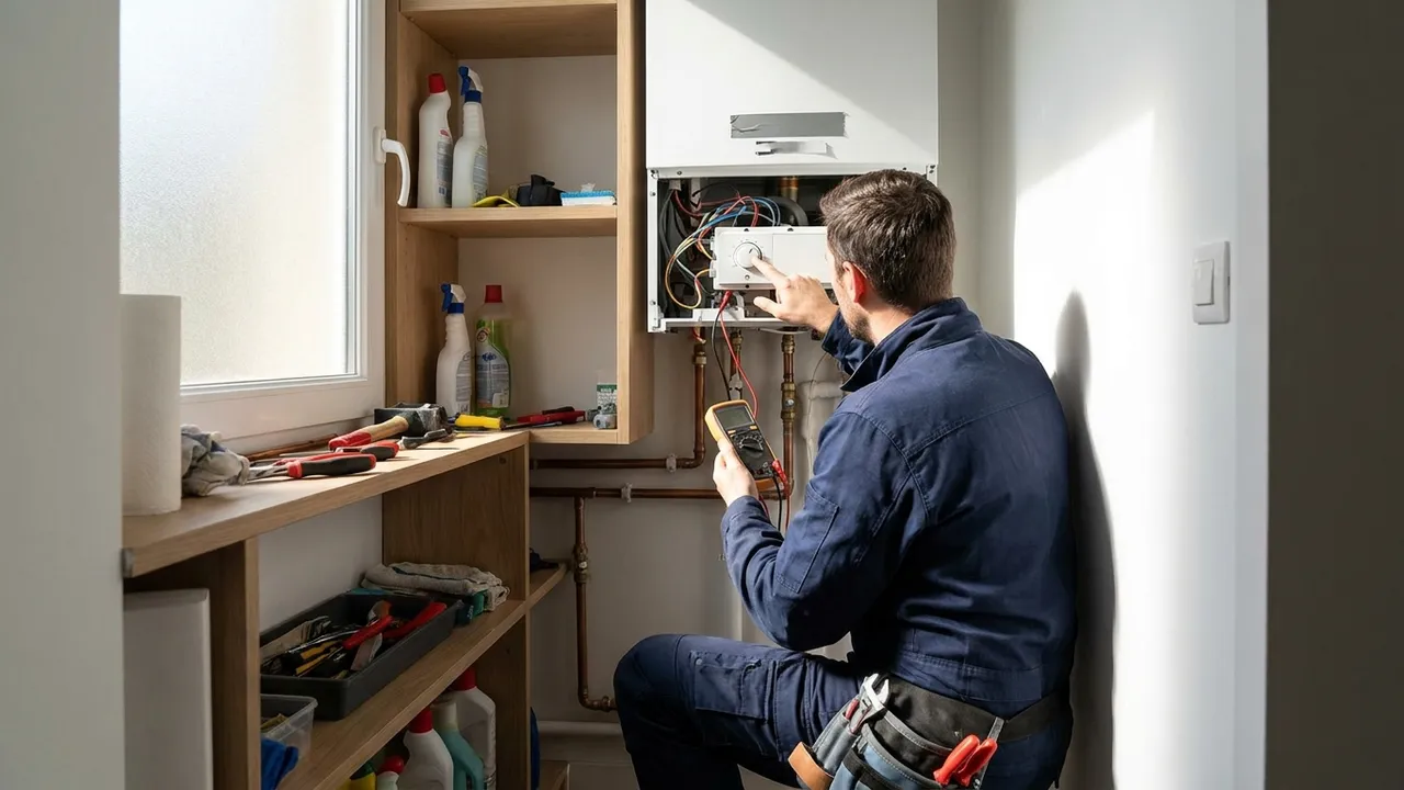 Diagnostic d'un chauffe-eau électrique en panne dans un appartement de Villeneuve-la-Garenne